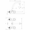 Mixer Tap for Washbasin,150mm, J Upper Spout, Chrome — изображение 2