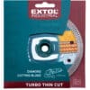 Turbo Thin Cut Diamond Cutting Disc, Dry & Wet Cutting, ⌀ 230 × 22.2 × 2 mm - Görsel 2