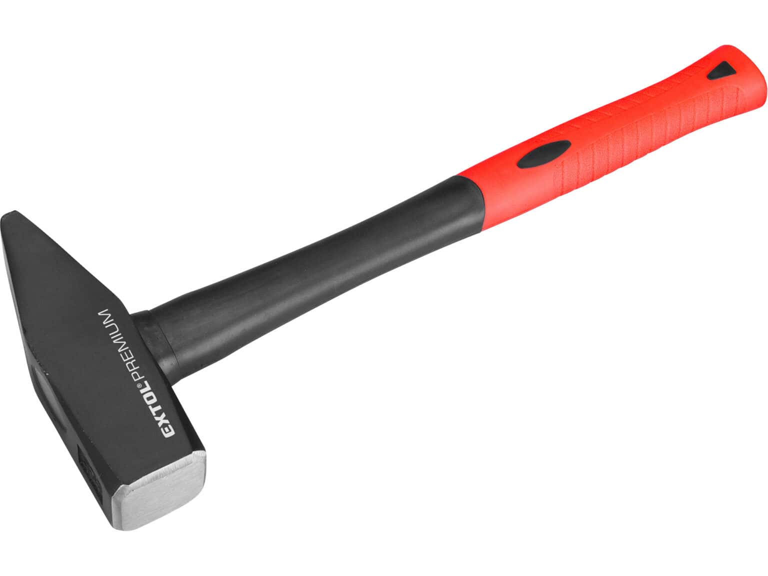 EXTOL PREMIUM 8811200 Pick Hammer - 600g Fiberglass Handle With Magnet, DIN 7239 GS Certified