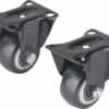 Fixed Castors with PVC Wheels