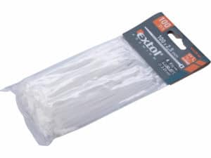 100 × 2.5 mm White Cable Ties
