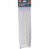 280 × 3.6 mm White Cable Ties, 100 Pcs, Nylon PA66, 18 kg Tensile Strength - imagine 3
