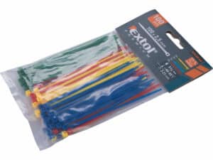 Set d'attaches de câbles colorées