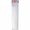 White 370 × 7.6 mm Extra Cable Ties, 50 Pcs, Nylon PA66 - Image 3