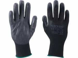 8-Zoll-Handschuh aus schwarzem Polyester