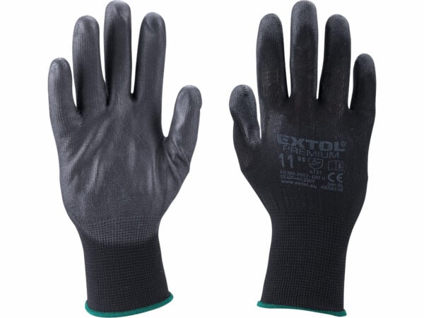 Schwarze Polyester-Handschuhe