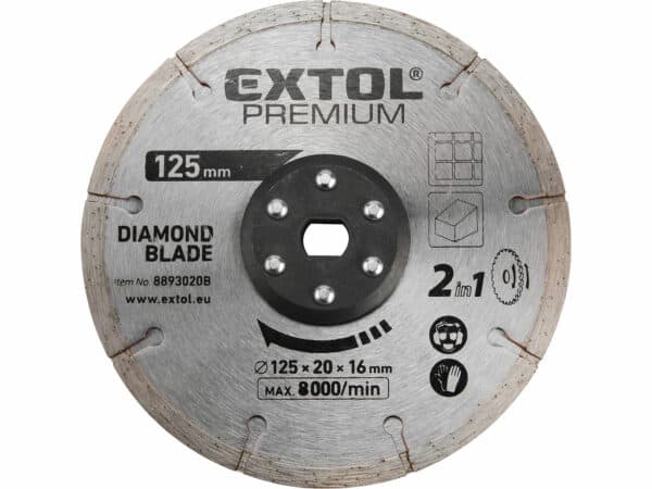 Lame diamantée de 125 mm