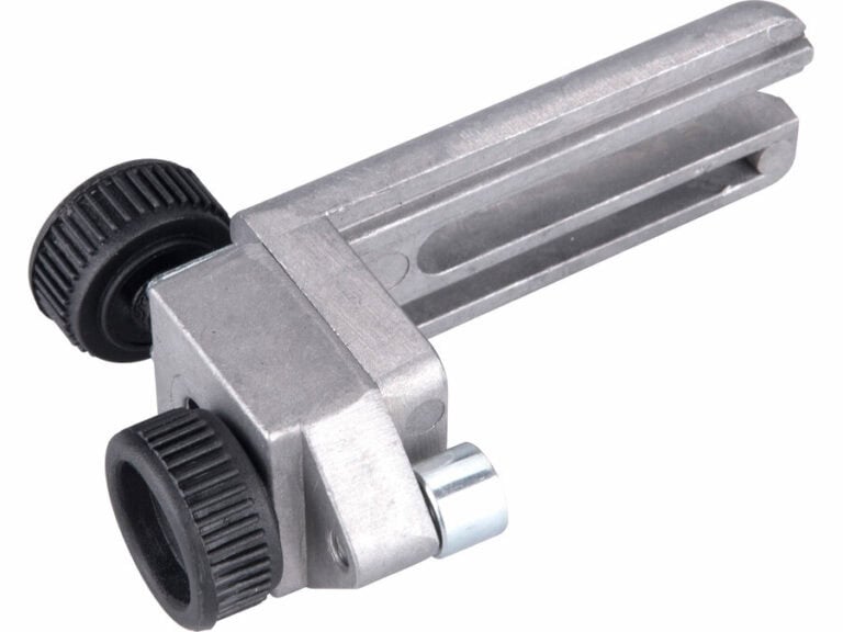 The Roler Guidance has a rectangular metallic design, two black textured knobs, and a cylindrical side extension.