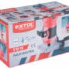 Packaging for the 510W Extol Premium bending milling machine with product images and specs.