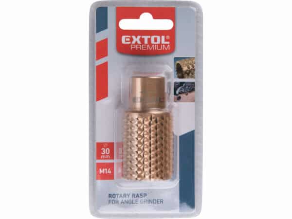 Extol Premium döner silindirik eğe, ön dişli, açılı taşlama için, Ø30mm, M14 dişli.