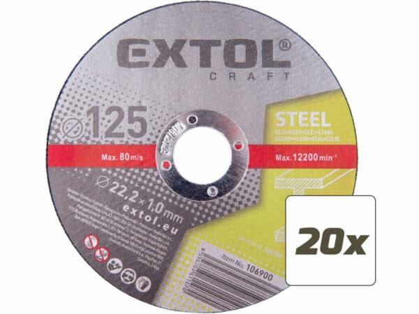 Metal Cutting Discs 125 mm 20 pcs