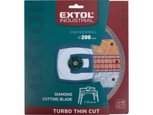 Disco de corte diamantado, Turbo Thin Cut, corte a seco e úmido