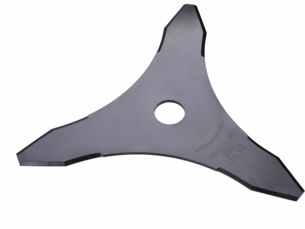 3-Tooth Mowing Blade, 255 × 25.5 mm