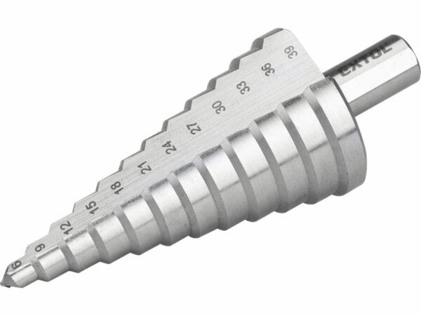 Broca escalonada, 6-39 mm, 12 degraus
