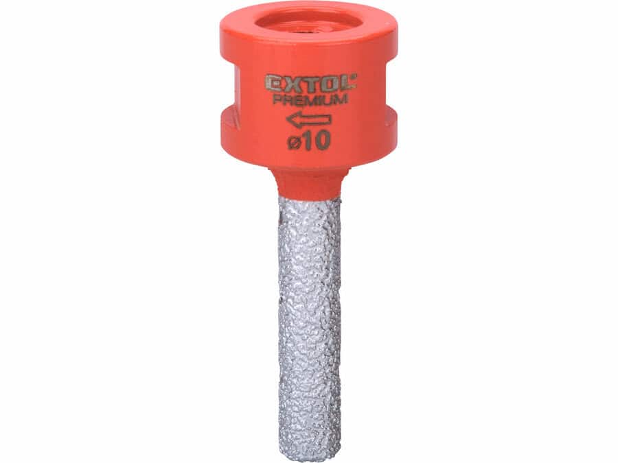 Broca diamantada cilíndrica para retificação, Ø 10 mm, rosca M14