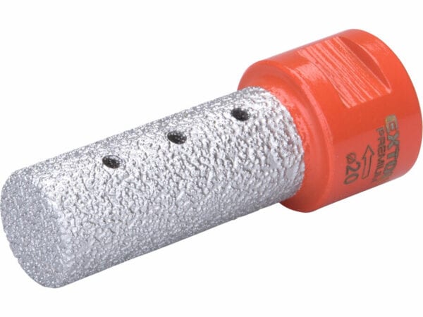 Broca diamantada cilíndrica para retificação, Ø 20 mm, rosca M14