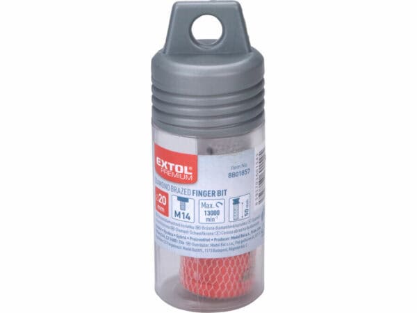 Broca diamantada cilíndrica para retificação, Ø 20 mm, rosca M14