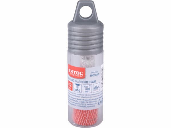 Serra copo diamantada para brasagem, Ø 12 mm, rosca M14