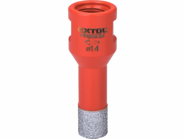 Serra copo diamantada para brasagem, Ø 14 mm, rosca M14