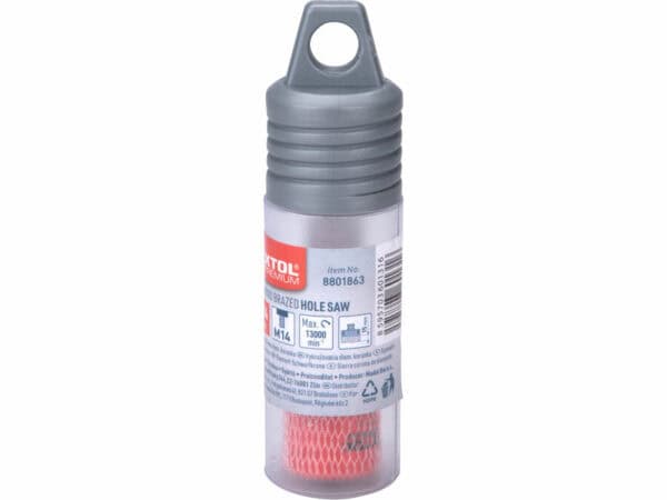 Serra copo diamantada para brasagem, Ø 14 mm, rosca M14