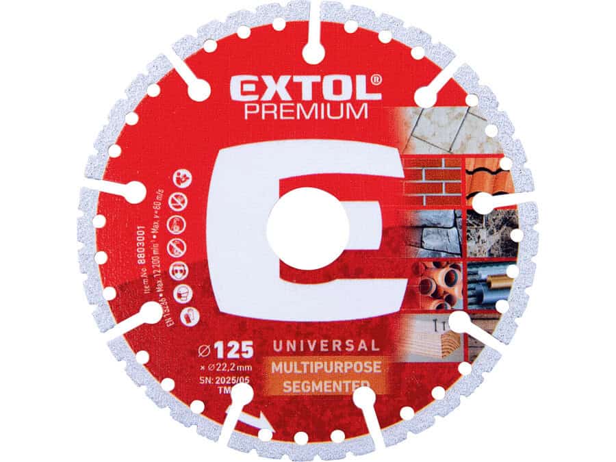 Disque de coupe diamanté universel MULTI 125 mm