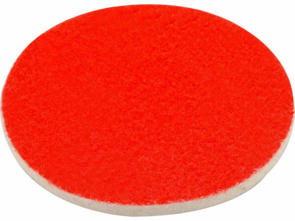 Tampon de polissage plat en feutre de laine avec VELCRO, Ø 115 x 7 mm