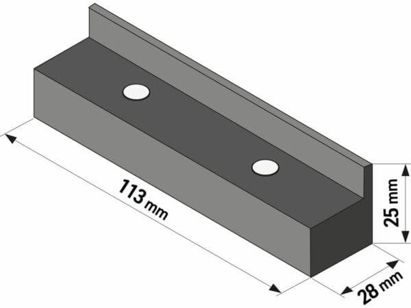 Bench Vise Jaw Pads, 113 mm, TPU with Magnets