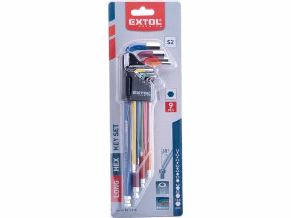 L-Key Wrench Set, 9 pcs