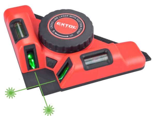 Green Beam 90° Cross-Line Laser with Suction Module
