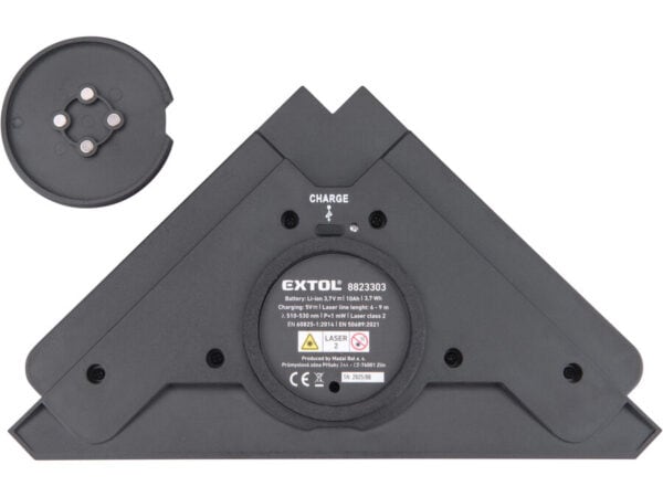 Green Beam 90° Cross-Line Laser with Suction Module
