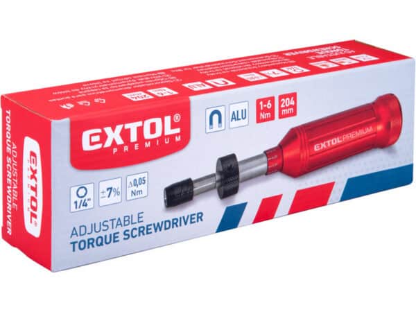 All-Metal Torque Screwdriver for 1/4-inch Bits, 1-6 Nm