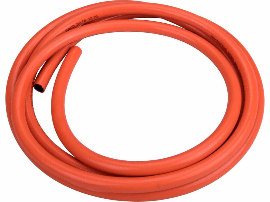 Propan-Bütan Gaz Hortumu, 3 m, 8 mm İç Çap, Bağlantı Elemanları Hariç