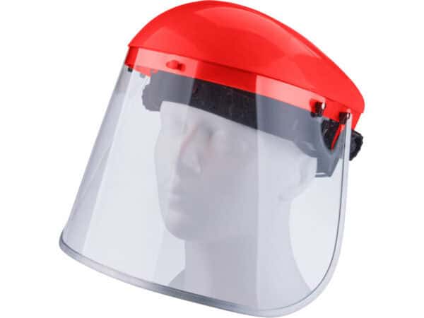 Full-Face Shield with Headband, Clear Polycarbonate