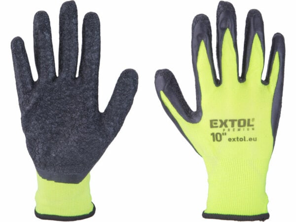 Seamless Nylon Gloves Latex-Coated Size 10