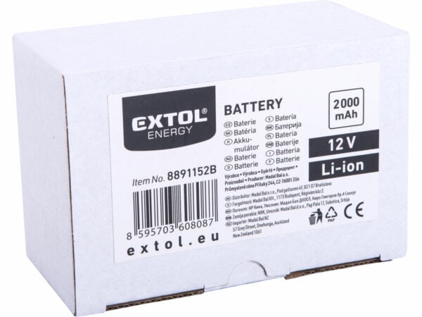 12V Li-Ionen-Akku, 2Ah