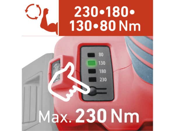 Akku-Schlagschrauber, 1/4", SHARE20V, 230 Nm, ohne Akku und Ladegerät