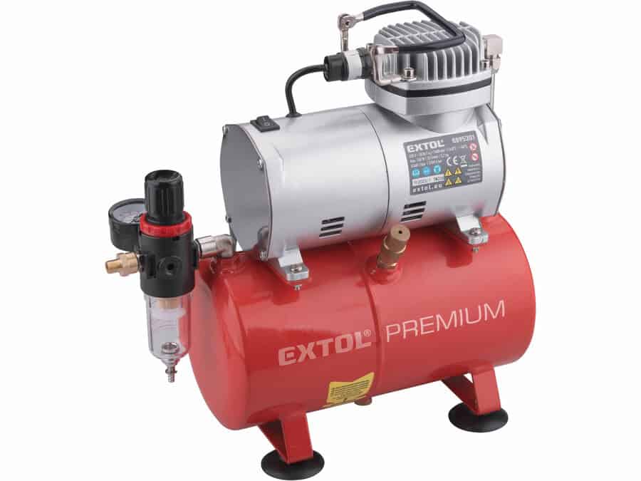 Airbrush-Kompressor 150 W, 3-Liter-Tank