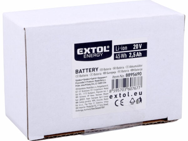 20V Li-ion Battery, 2,5Ah