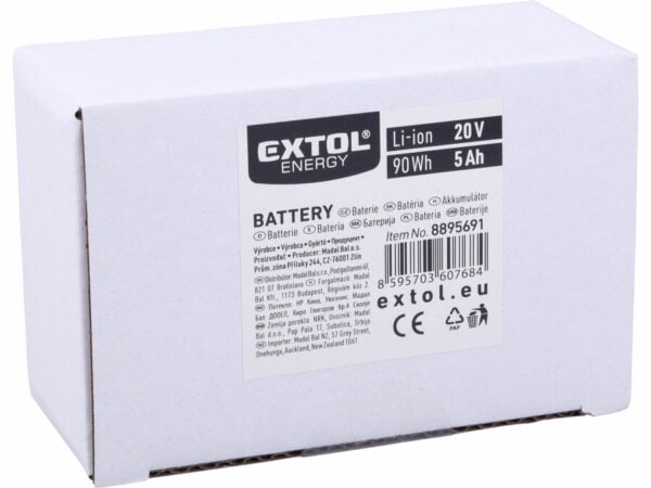 20V Li-ion Battery, 5Ah