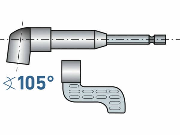 Adjustable 105° Angle Corner Driver
