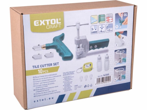 Hand-Held Glass and Tile Cutter/Breaker Set, 6-Piece
