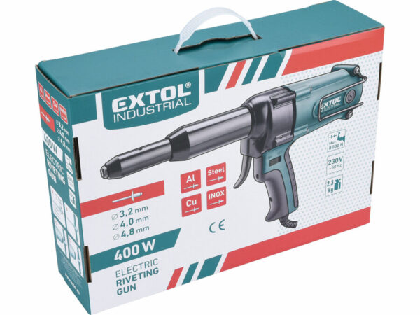Rivettatrice elettrica, 400 W, 3.2-4.8 mm